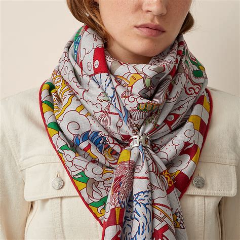 hermes scarf pattern history|how to wear hermes scarf.